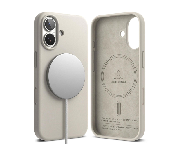 Ringke Silicone Magnetic Magsafe do Iphone 17 Stone - 1359802 - zdjęcie 2